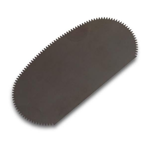 Skinne af stål, med takker