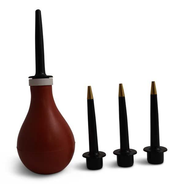 Begitningssprøjte med 3 ekstra dyser